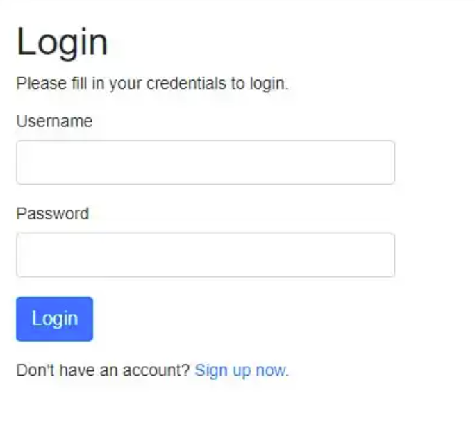 Biểu mẫu đăng nhập PHP MySQL